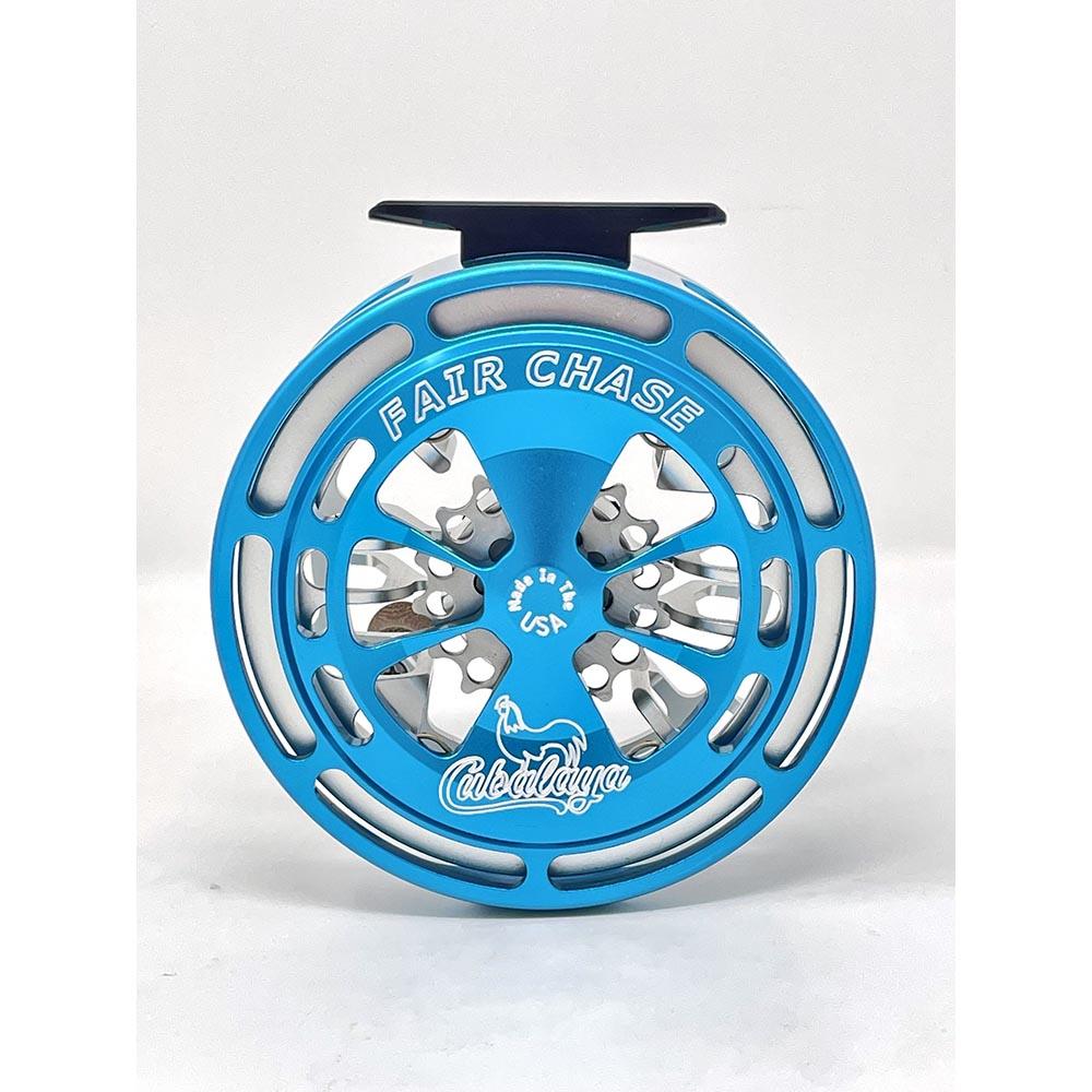 Cubalaya Outfitters Fair Chase G2 Click Pawl Fly Reel in Clear On Blue